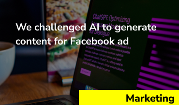 We challenged AI to generate content for Facebook ad